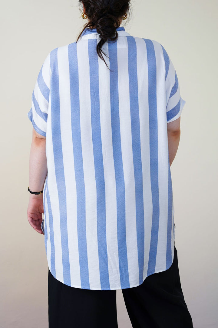 CURVE STRIPED HOLIDAY TUNIC