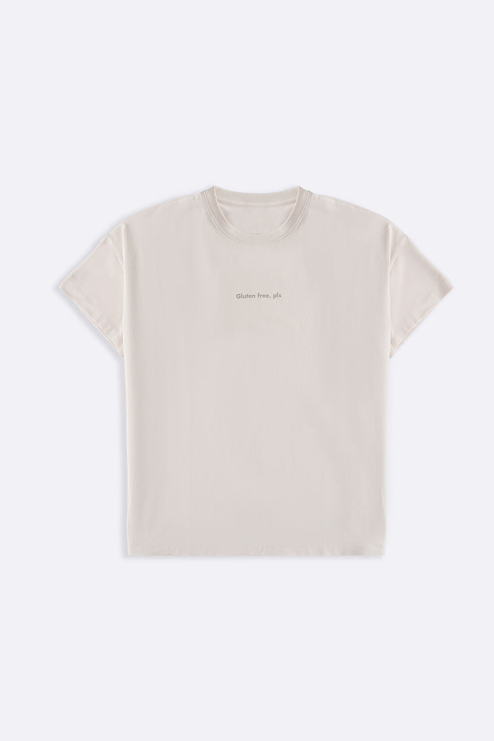 IVORY GLUTEN FREE PLS OVERSIZED TEE