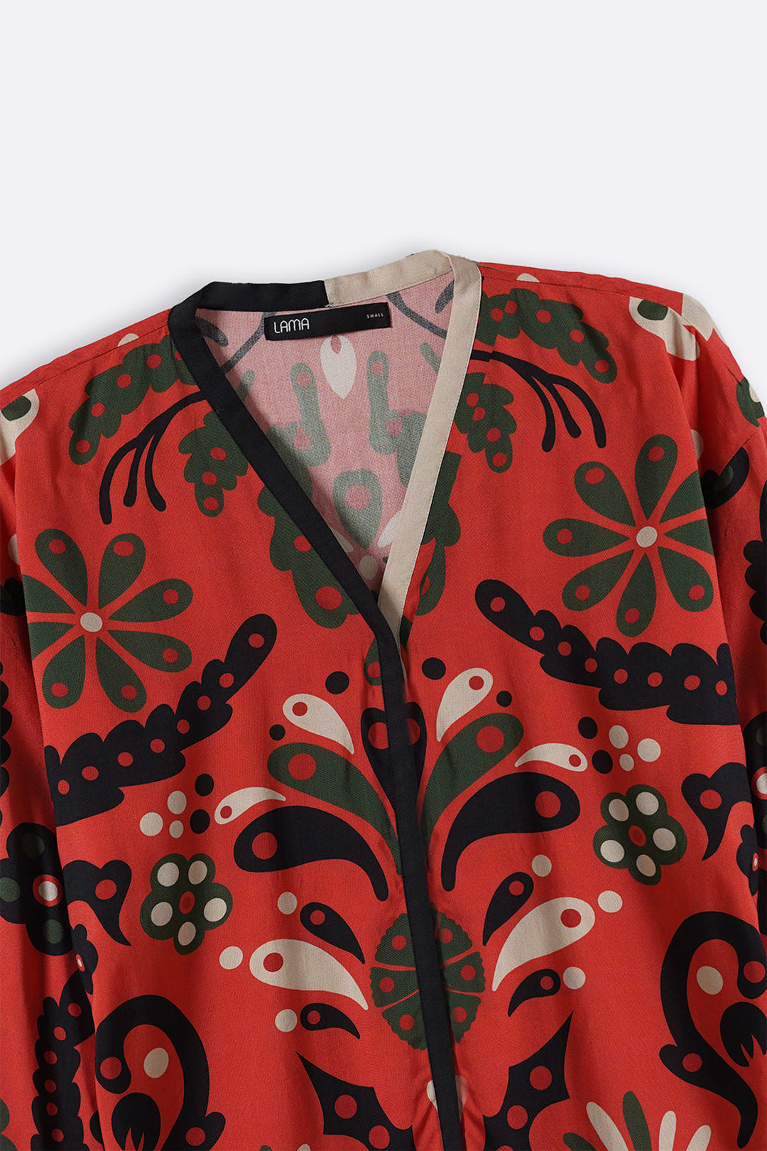 CRIMSON PRINTED BLOUSE