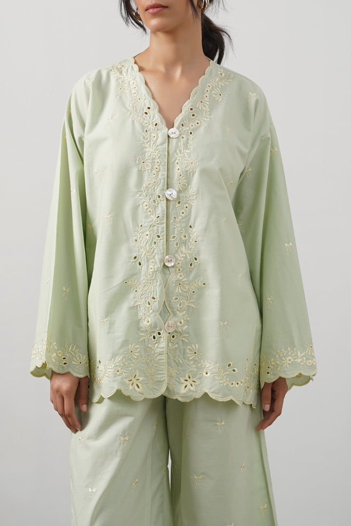 LEMON EMBROIDERED SHIRT