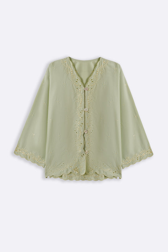 GREEN LEMON EMBROIDERED SHIRT