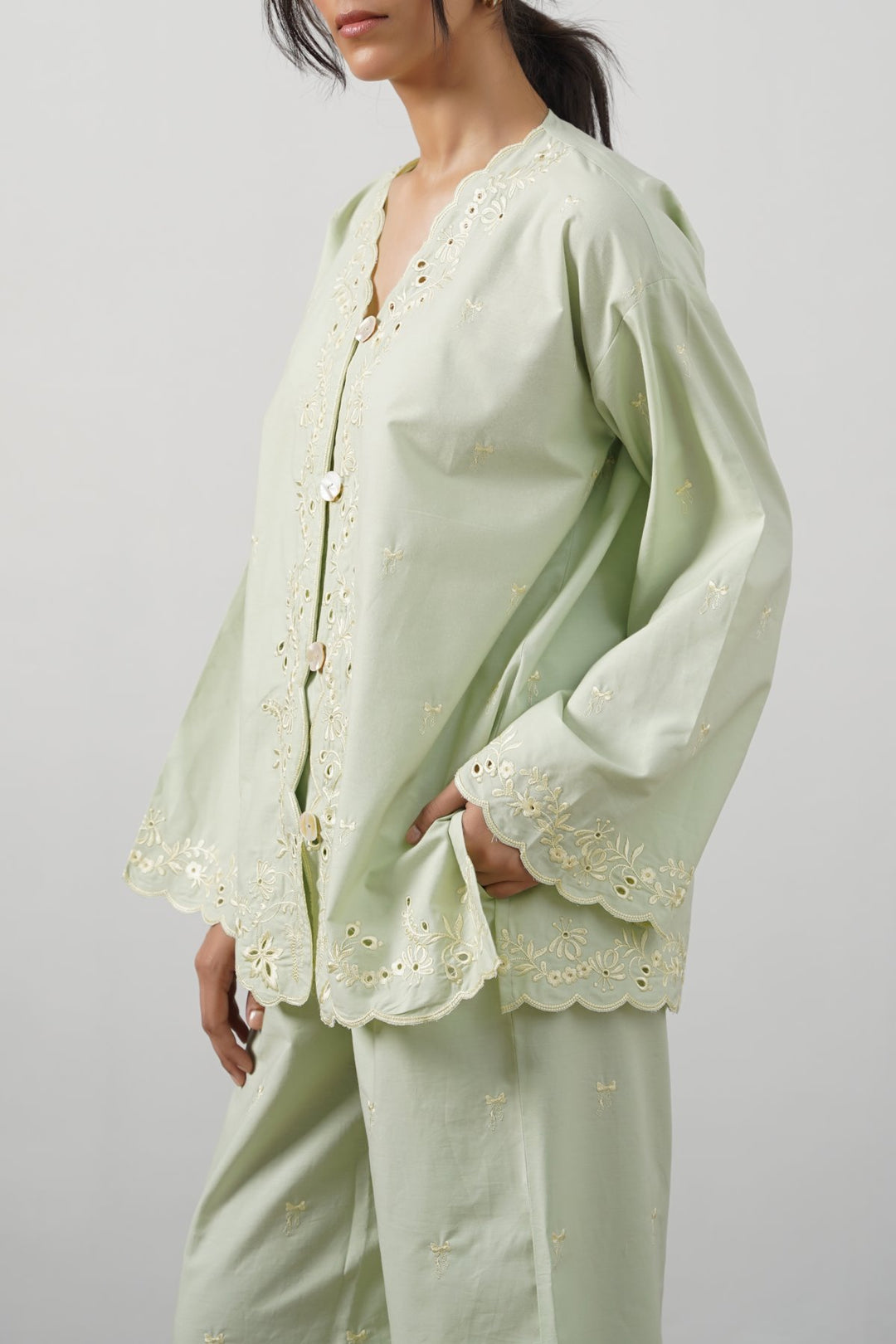 LEMON EMBROIDERED SHIRT