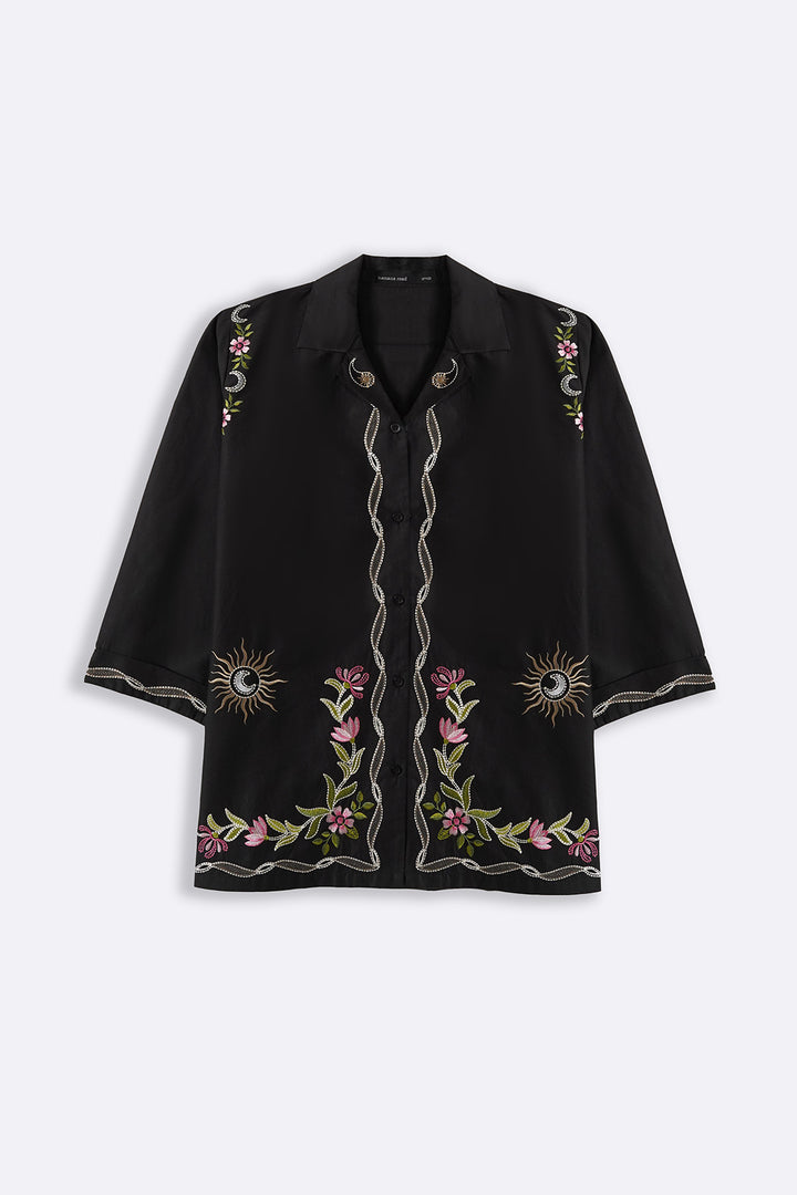 COSMOS EMBROIDERED SHIRT