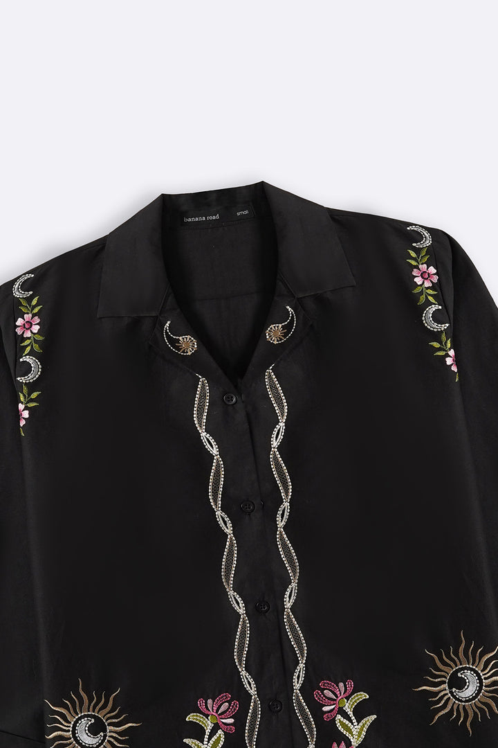 COSMOS EMBROIDERED SHIRT