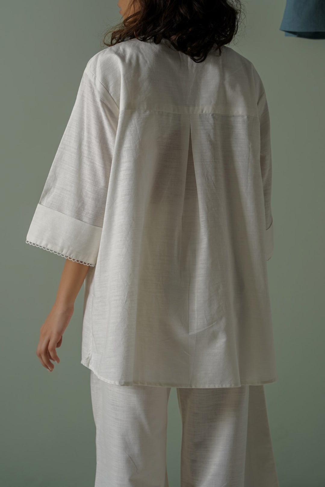 WHITE ROSATINI TUNIC