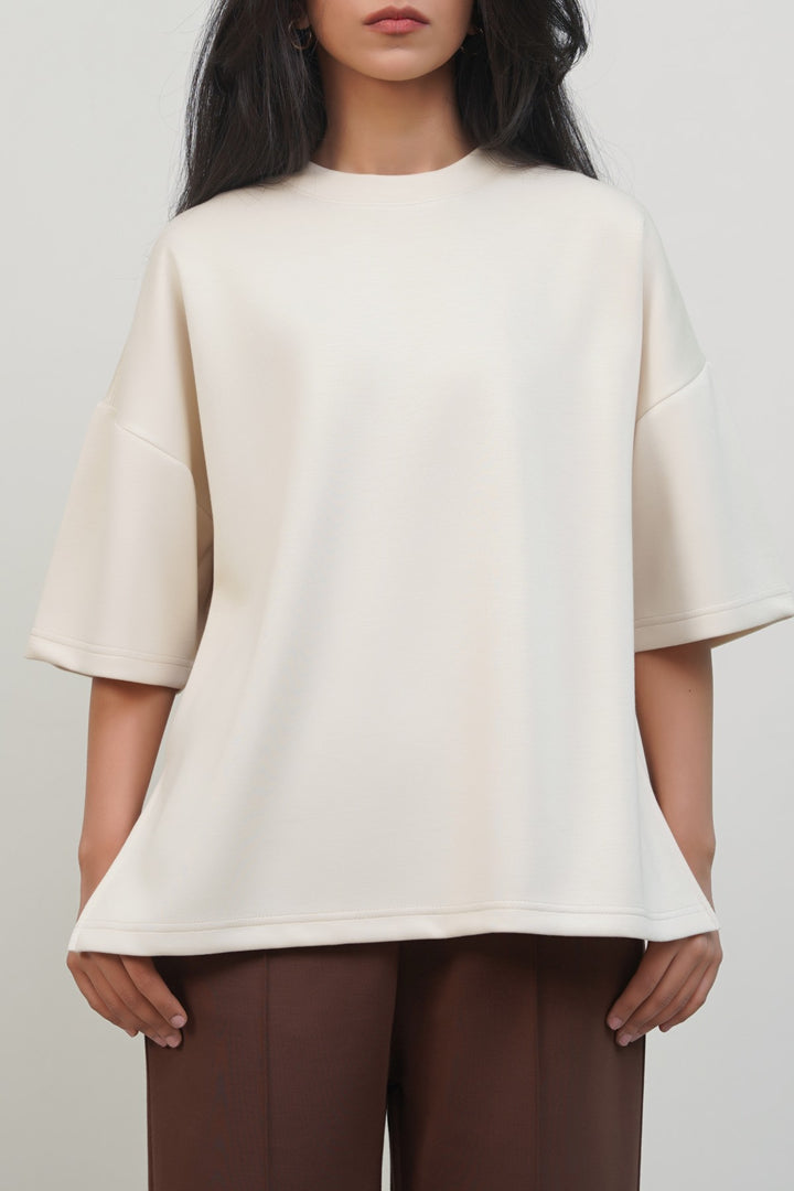 IVORY OVERSIZED TEE