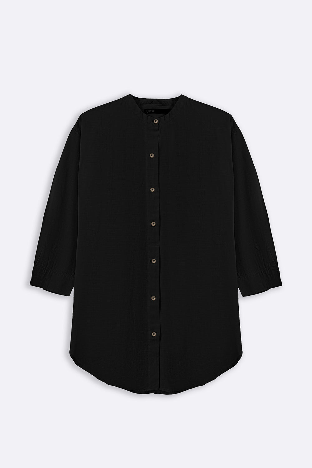 BLACK ESSENTIAL COTTON SHIRT