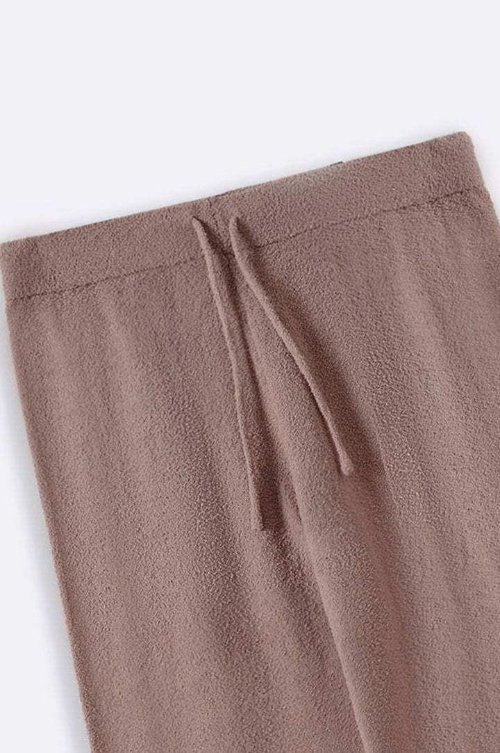 CAMEL MINKY LOUNGE PANTS