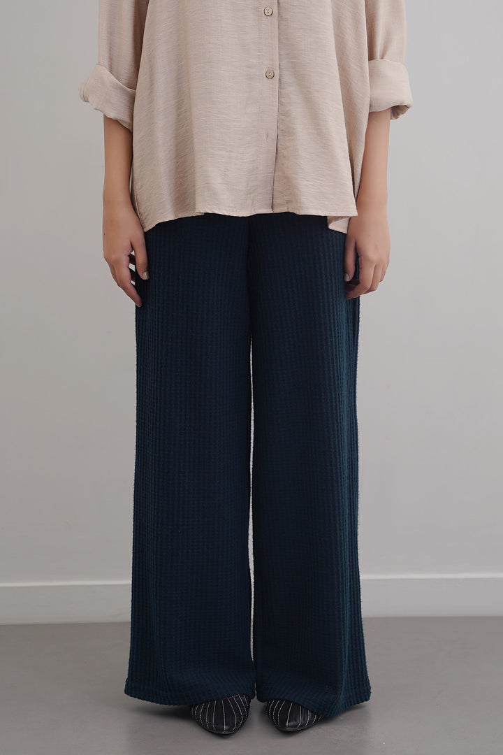 WAFFLE KNIT PANTS