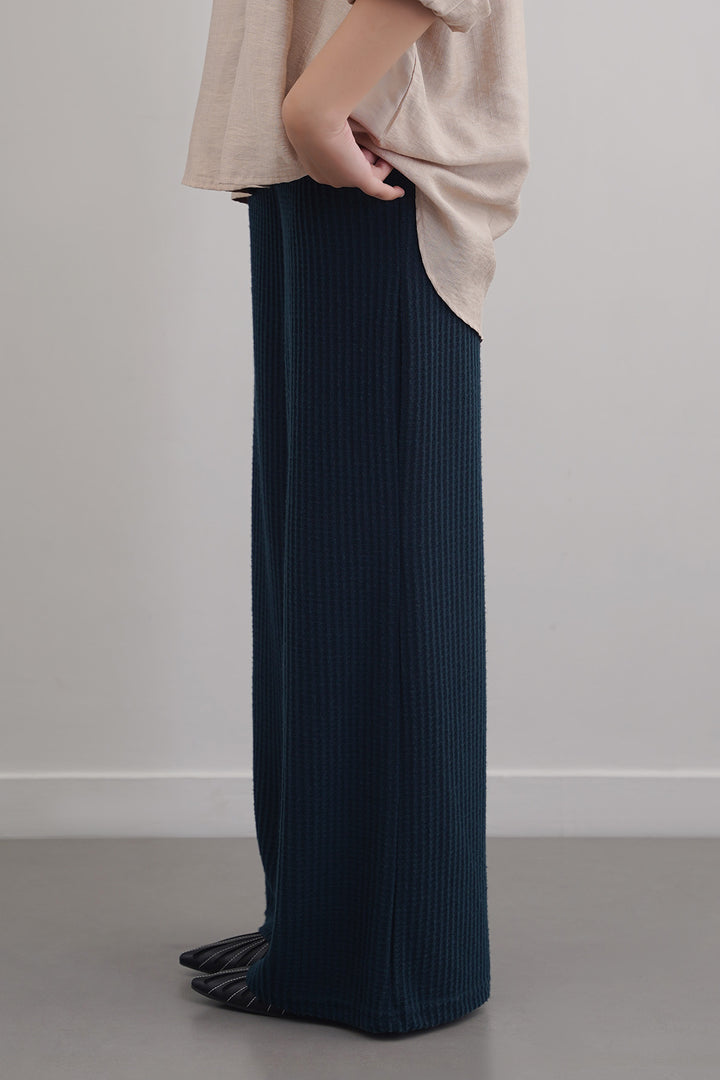 WAFFLE KNIT PANTS