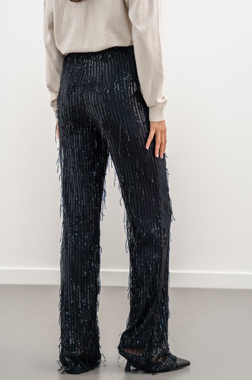 SEQUINNED PARTY PANTS