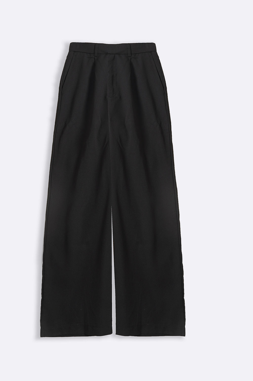 BLACK WIDE LEG TROUSERS