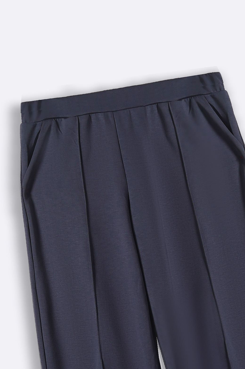 BLUE CURVE PLEATED TROUSERS