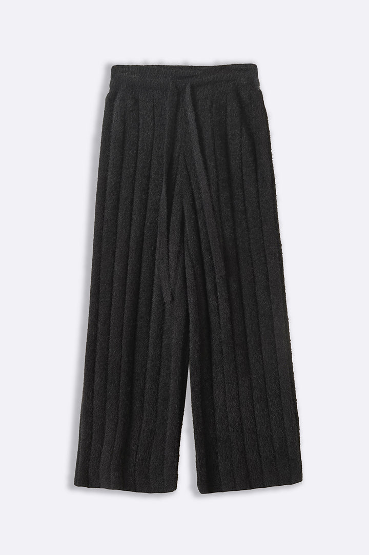 BLACK PLUSH ANGEL PANTS