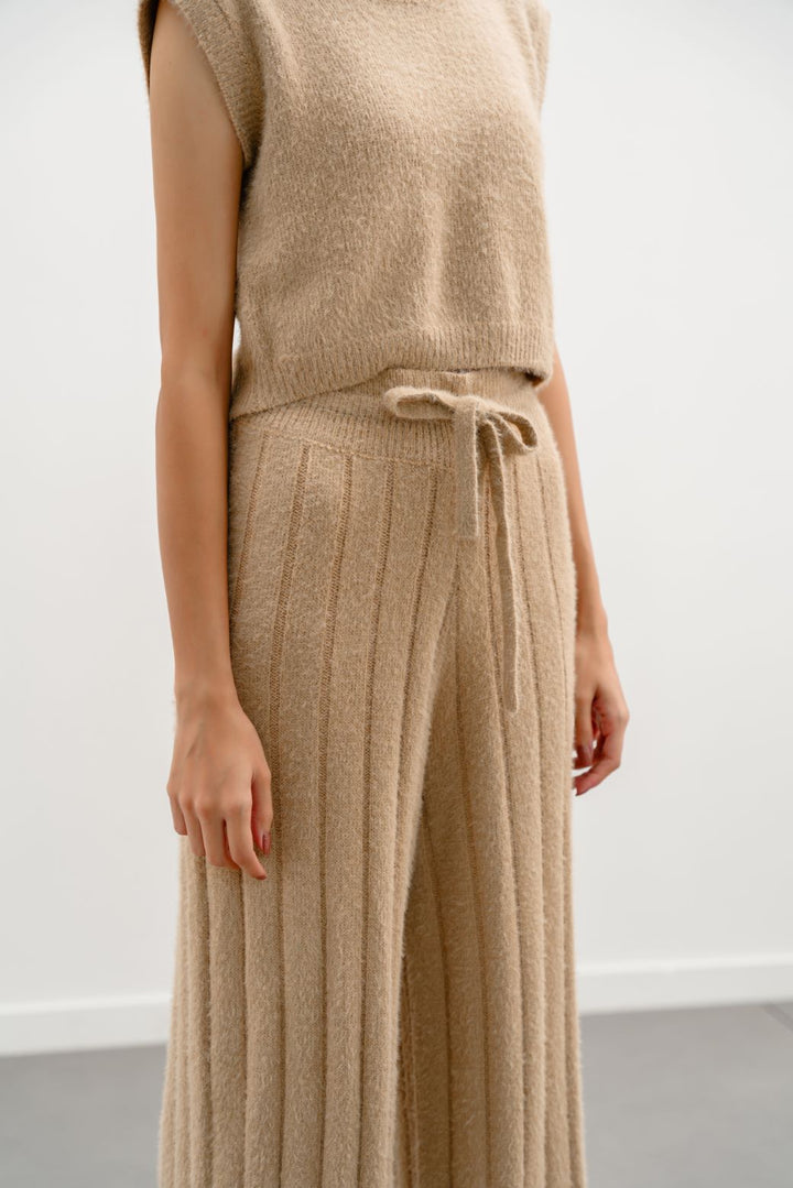 TAUPE PLUSH ANGEL PANTS