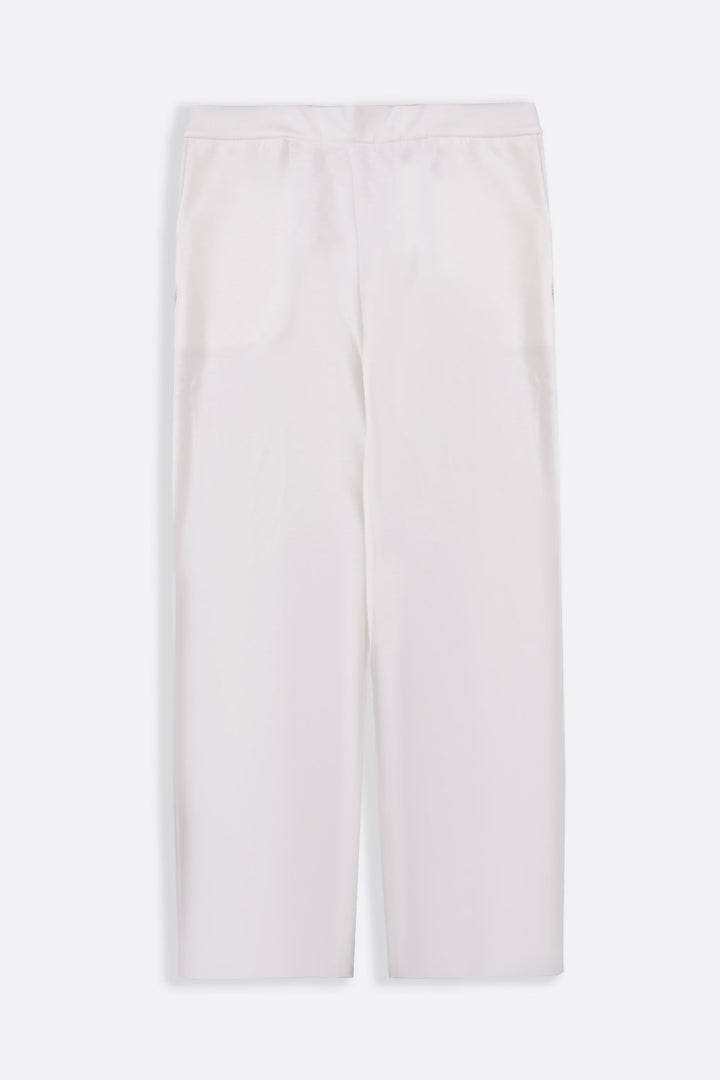 NEOPRENE STRAIGHT-LEG PANTS