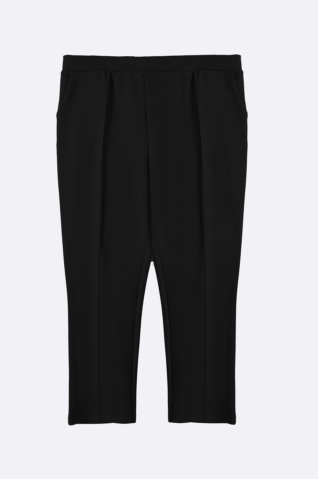 BLACK STRAIGHT EASY SLACKS