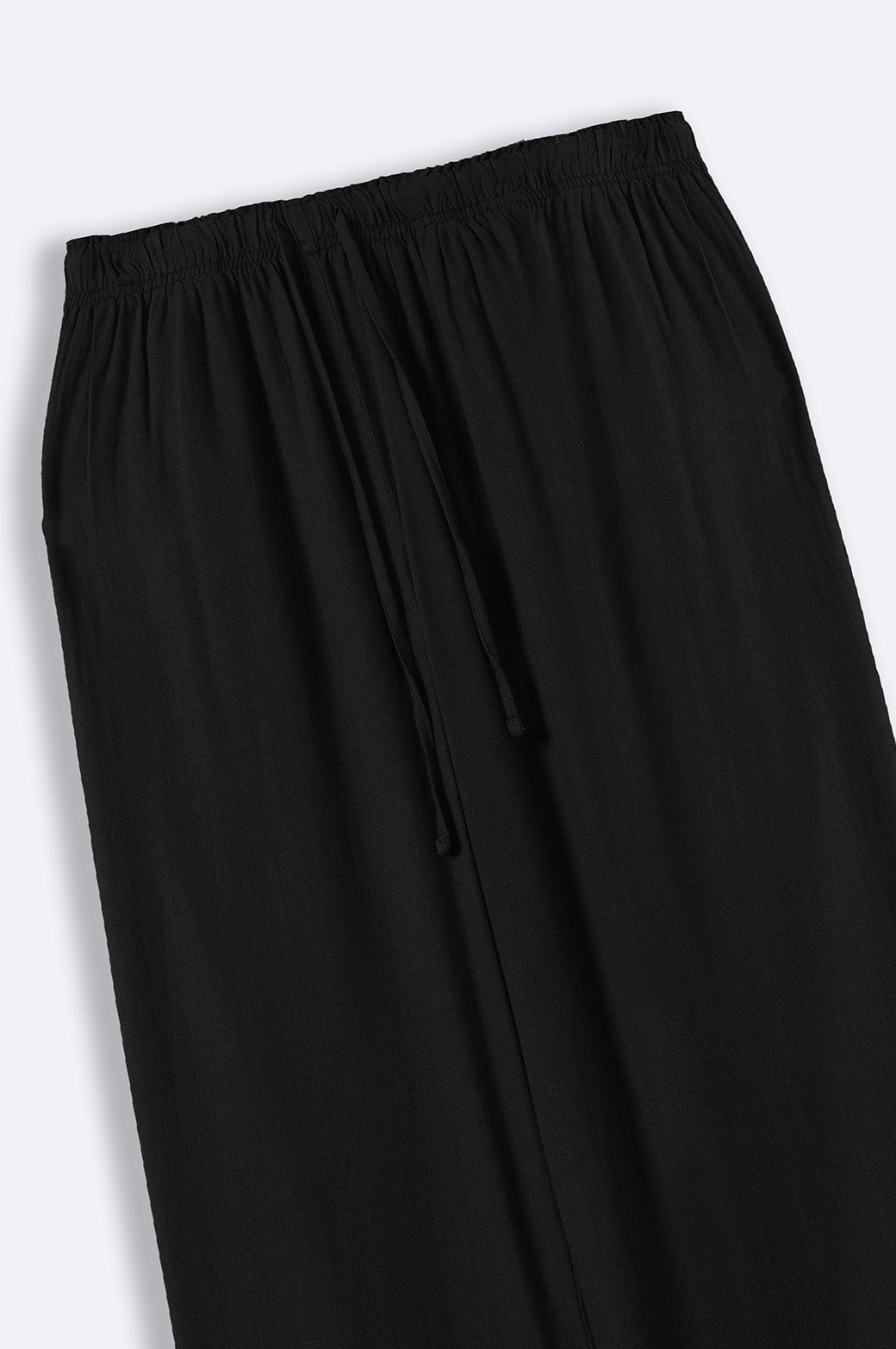 BLACK WIDE ANKLE PANTS