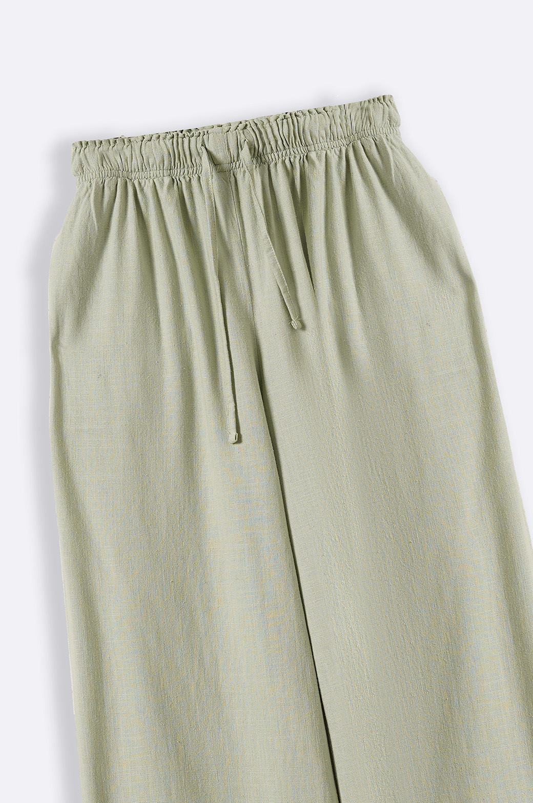 MATCHA GREEN WIDE ANKLE PANTS