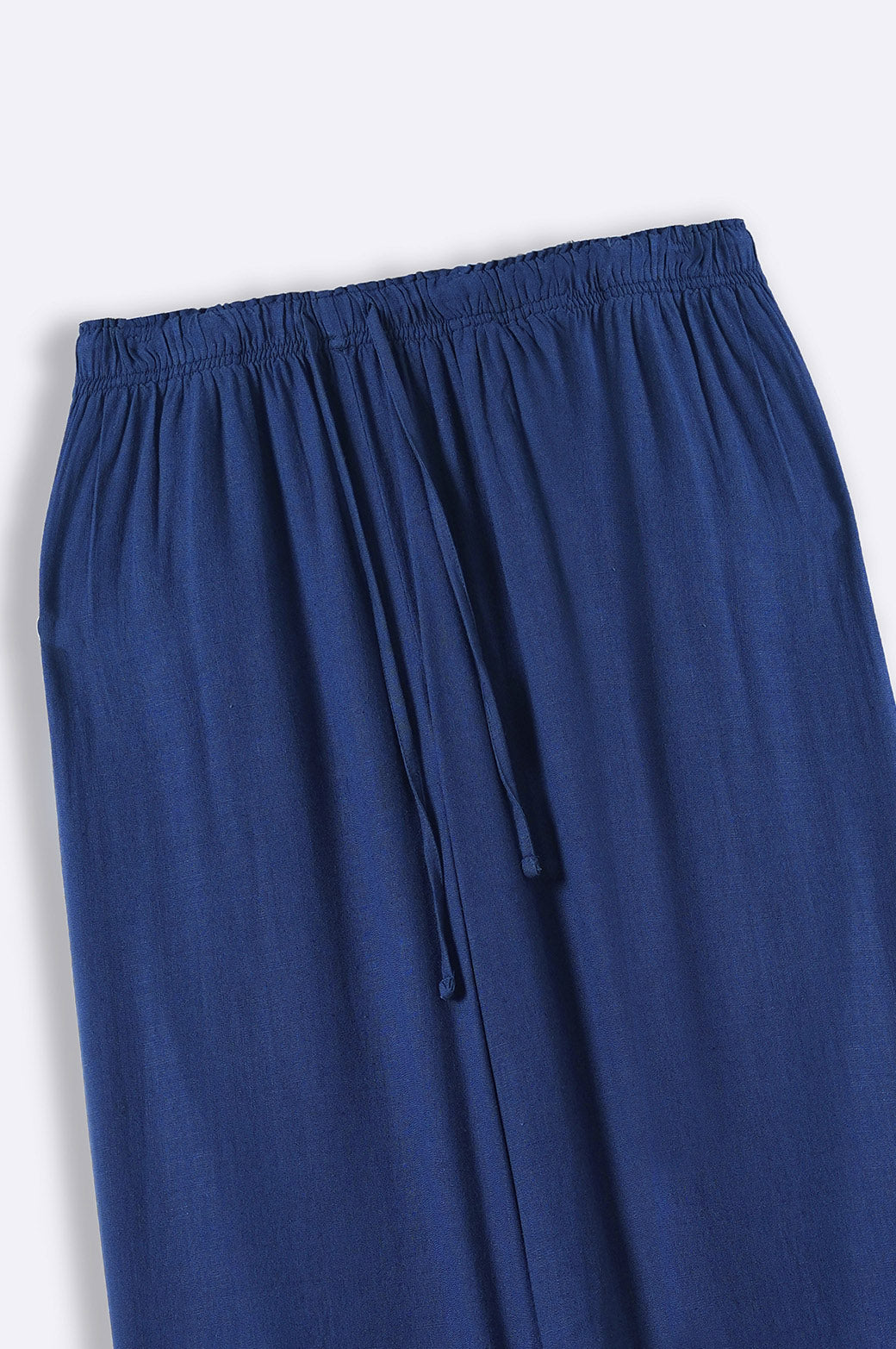 NAVY WIDE ANKLE PANTS