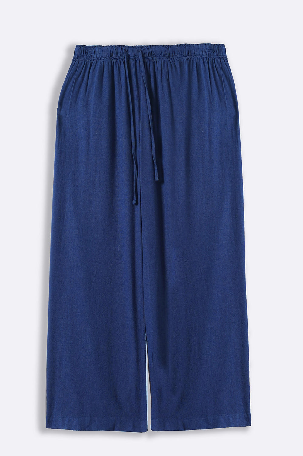 NAVY WIDE ANKLE PANTS