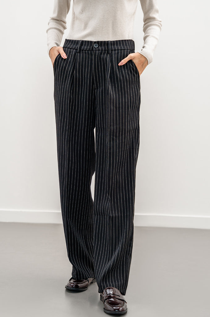 TSTS 24aw DOUBLE SIDED STRIPED TROUSERS PINSTRIPE PANTS