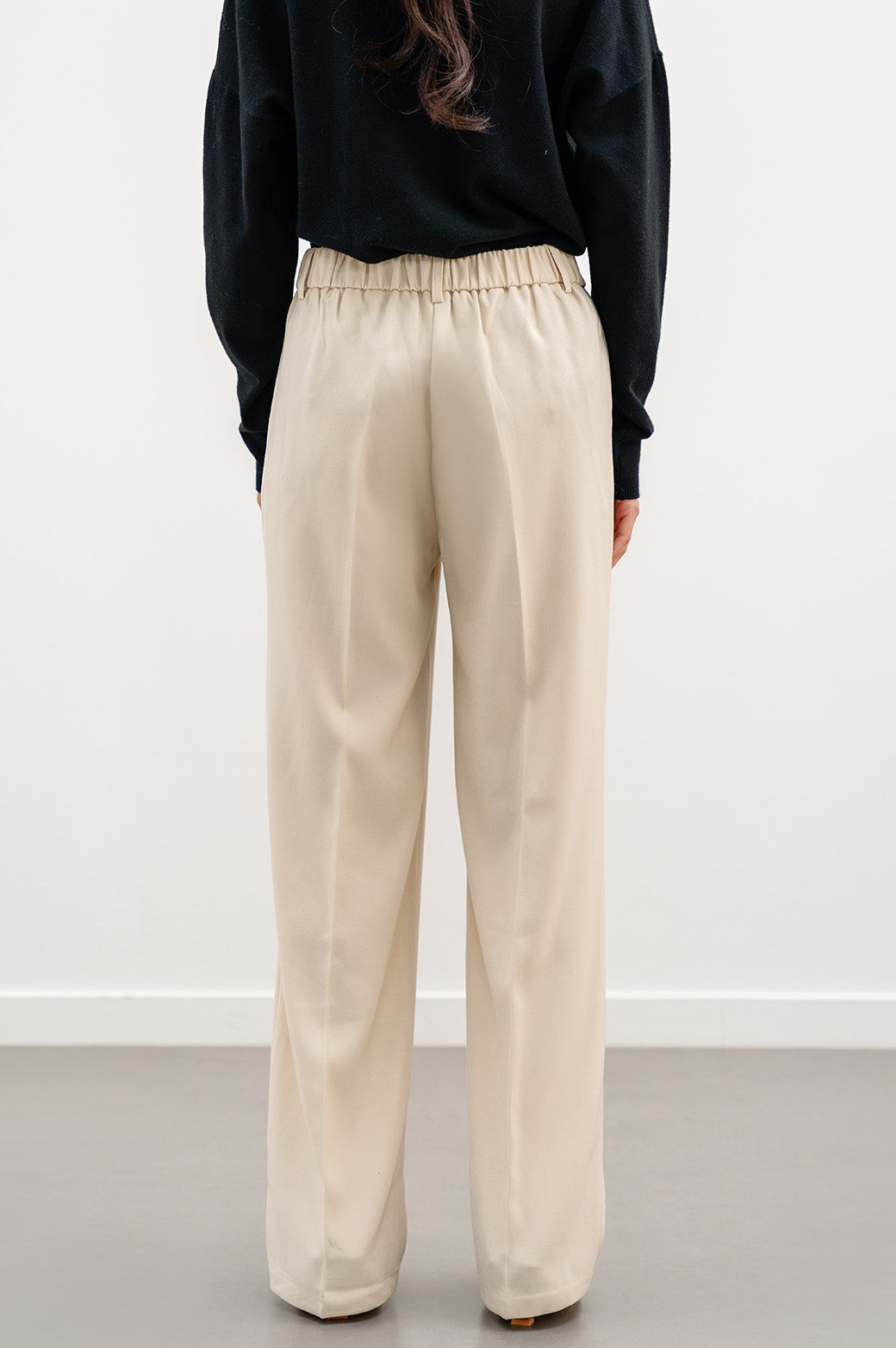 IVORY TAILORED EASY PANTS