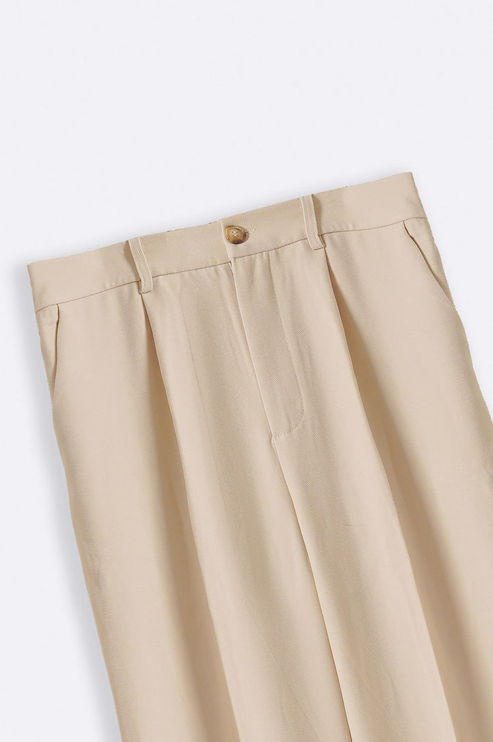 IVORY TAILORED EASY PANTS