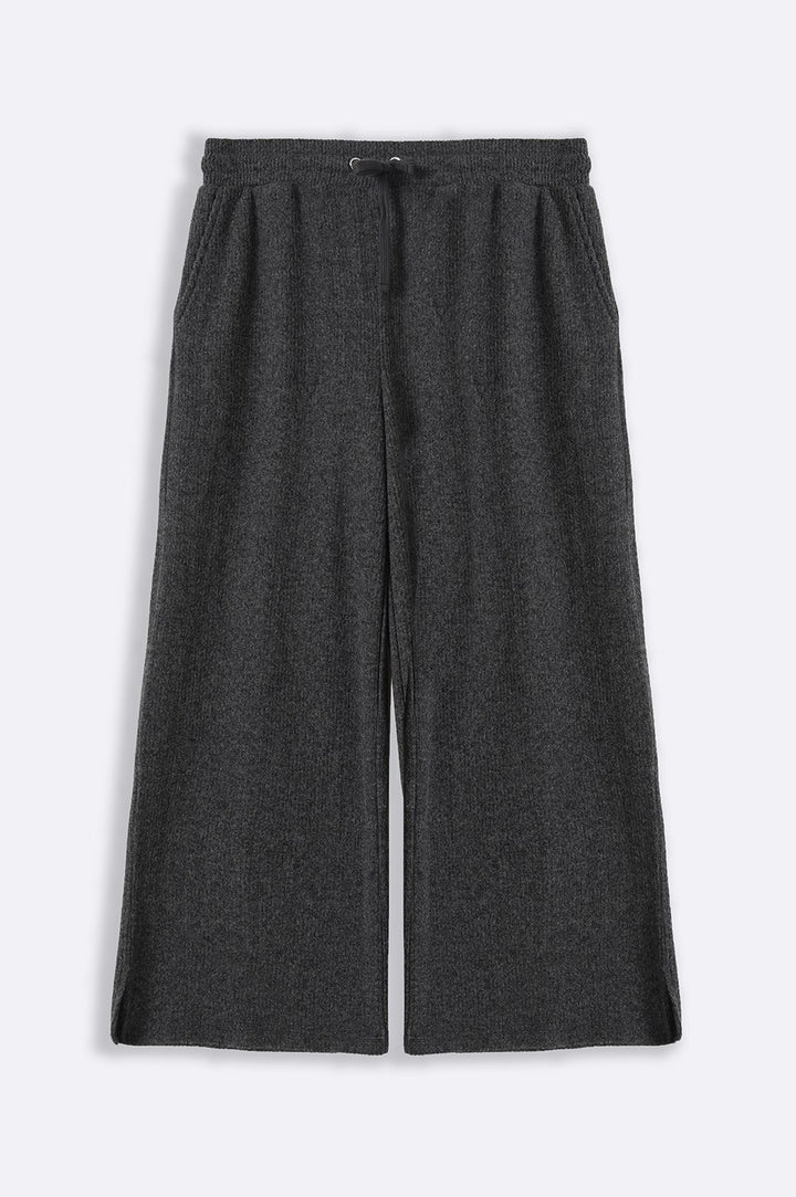 DARK GREY RIBBED TROUSER