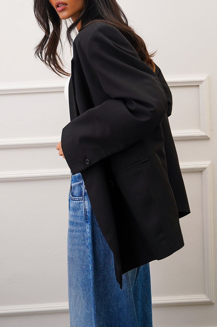 BLACK OVERSIZED STUDIO BLAZER