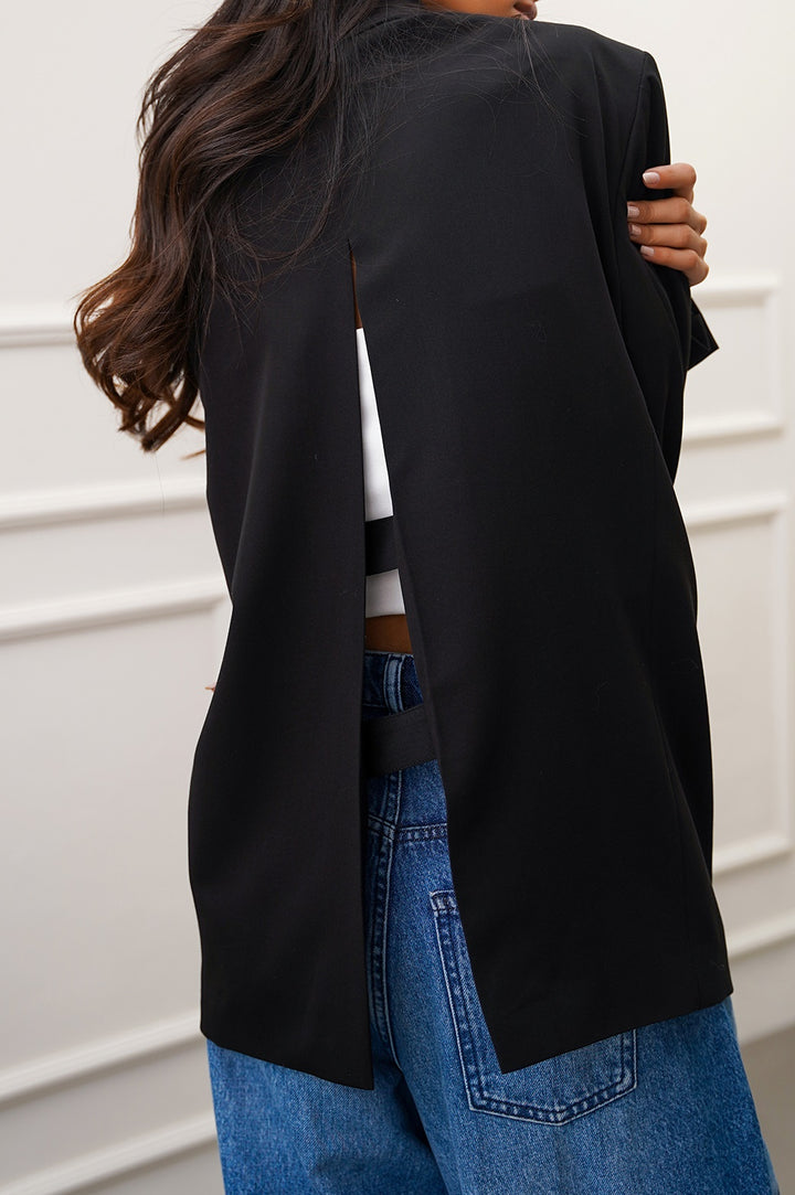 BLACK OVERSIZED STUDIO BLAZER