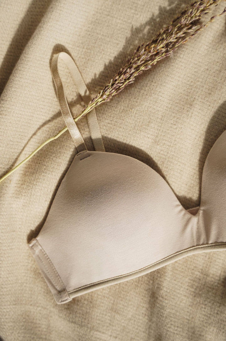 NUDE COTTON WIRELESS T-SHIRT BRA