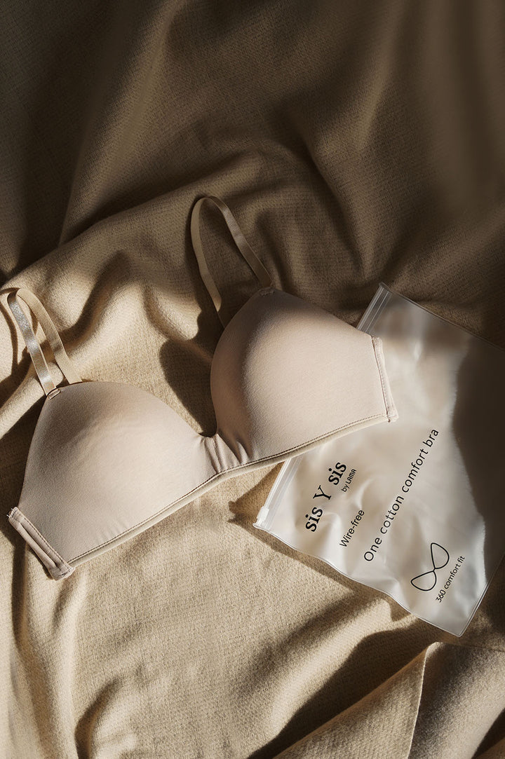 NUDE COTTON WIRELESS T-SHIRT BRA