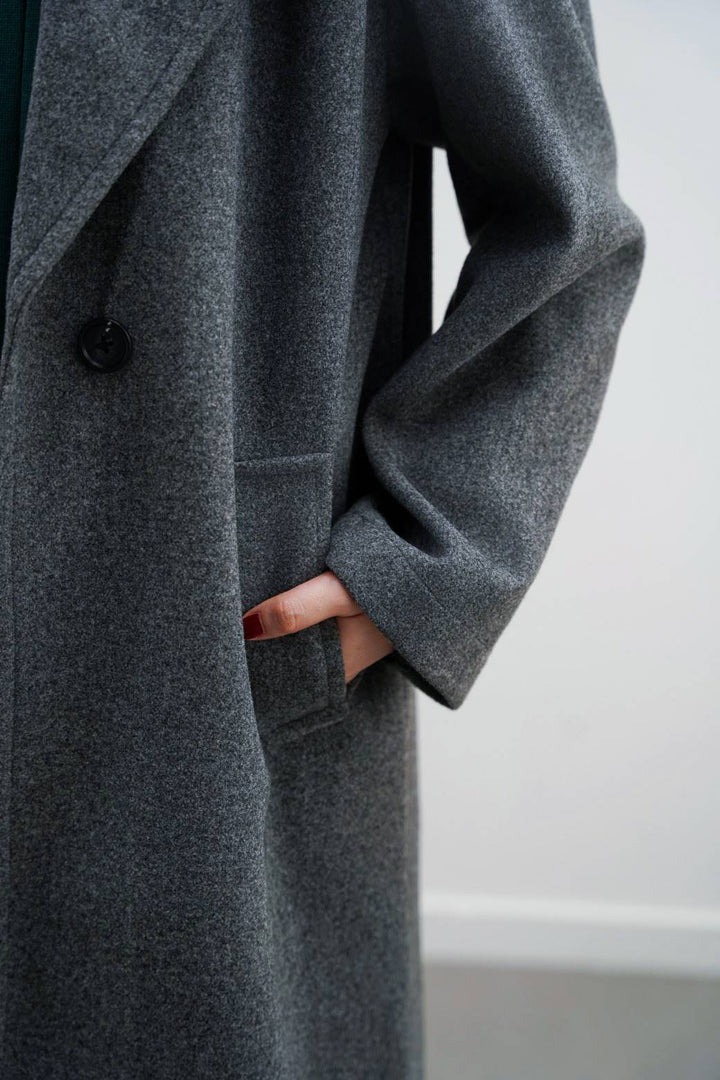 GREY WOMAN COATS