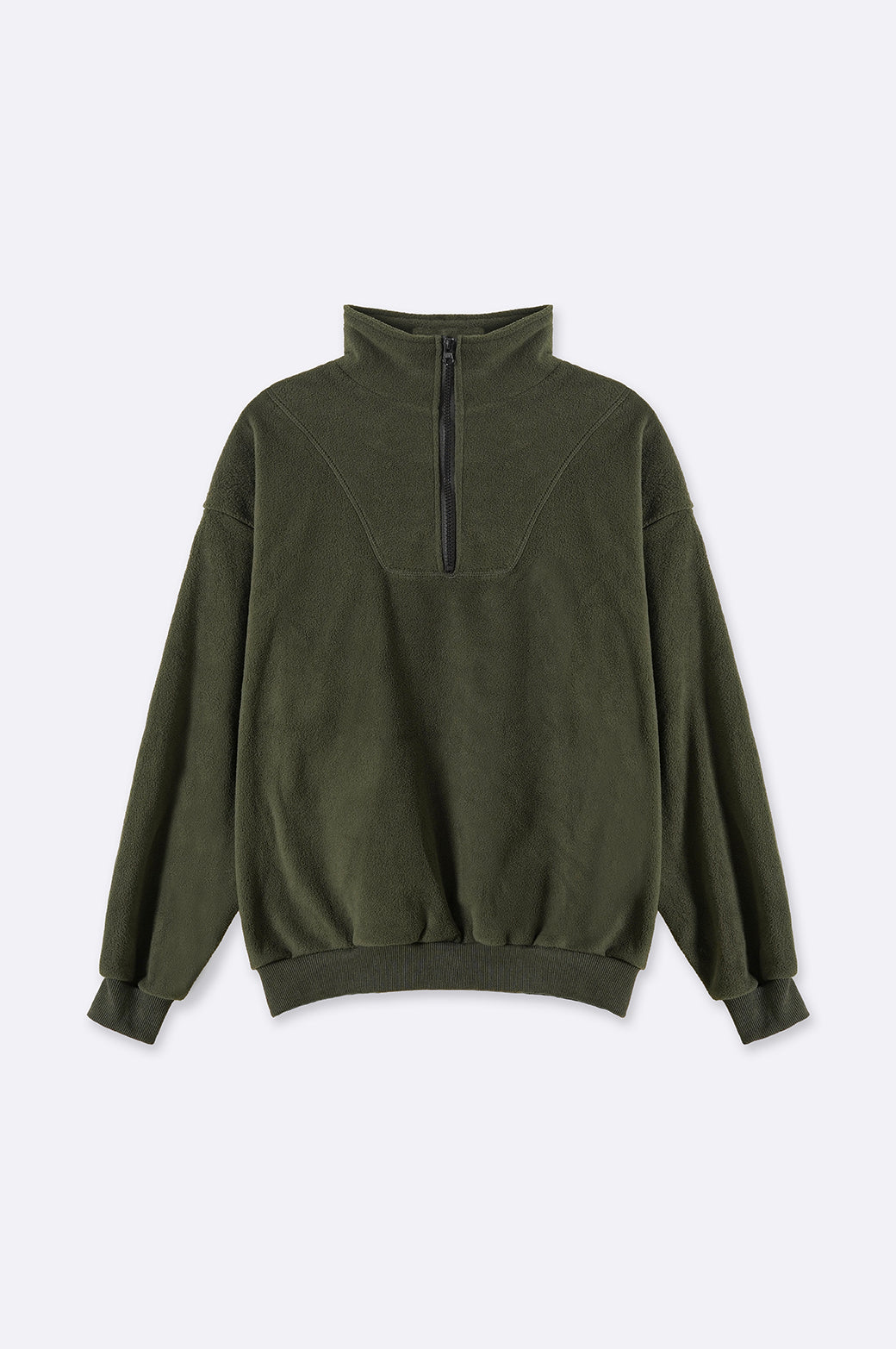 GREEN FLEECE PULL-OVER