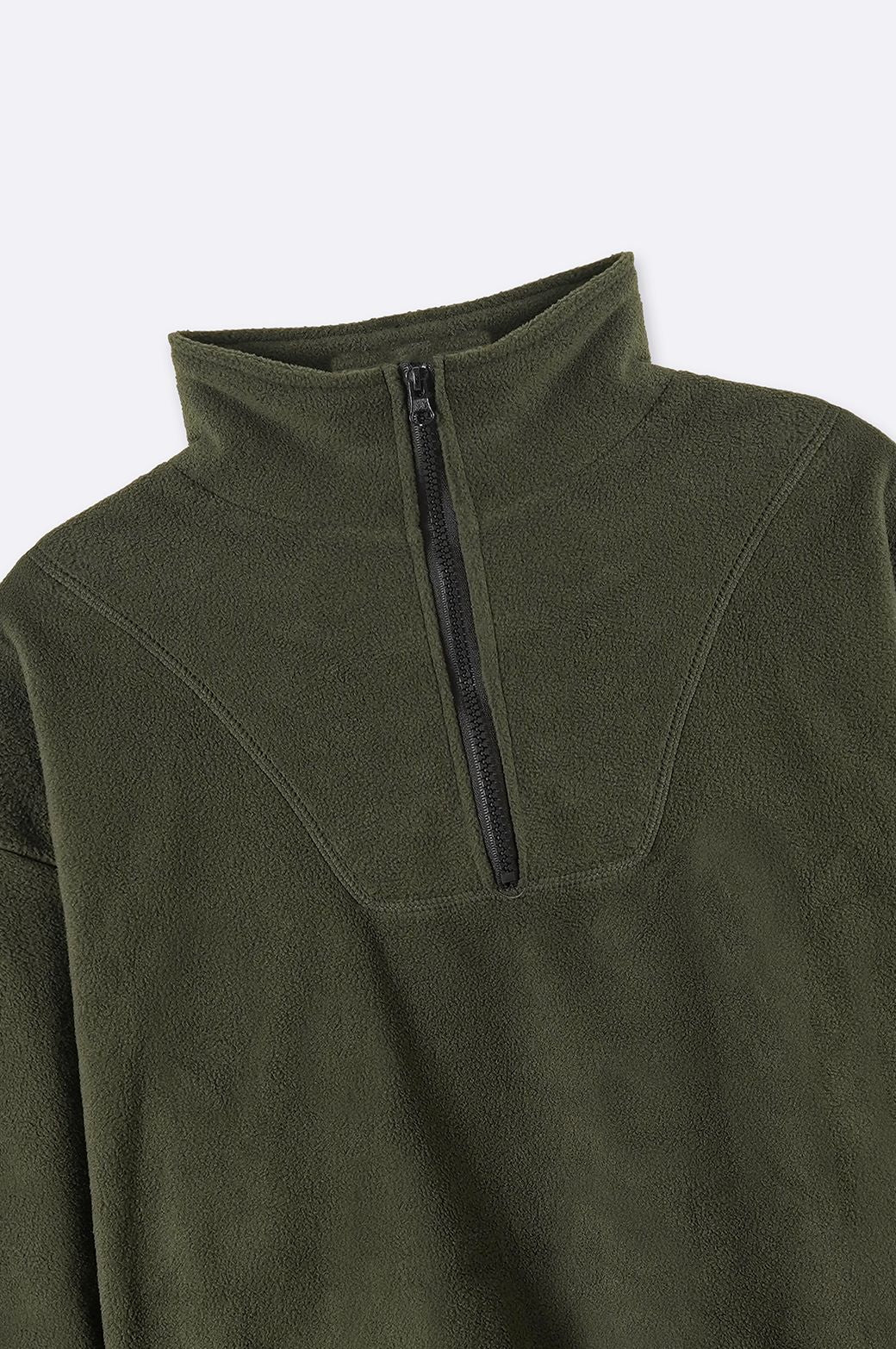 GREEN FLEECE PULL-OVER