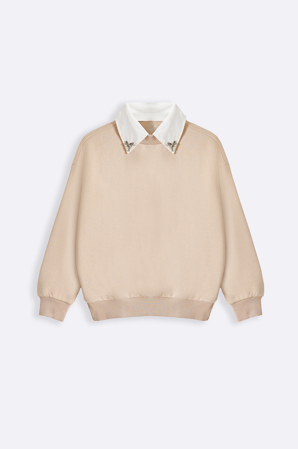 ◆DEINET◆ DEINET LOGO JUMPER IN BEIGE KDCCL4S25113400F ICONS LOGO - Sweatshirt - beige
