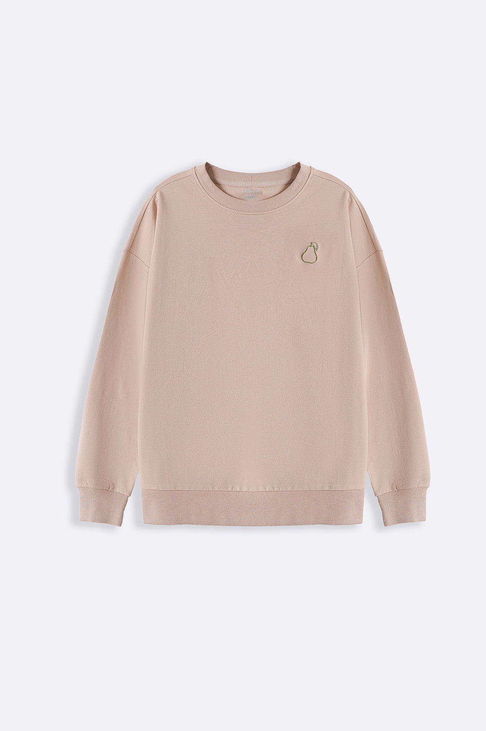 KHAKI EMBROIDERED SWEATSHIRT