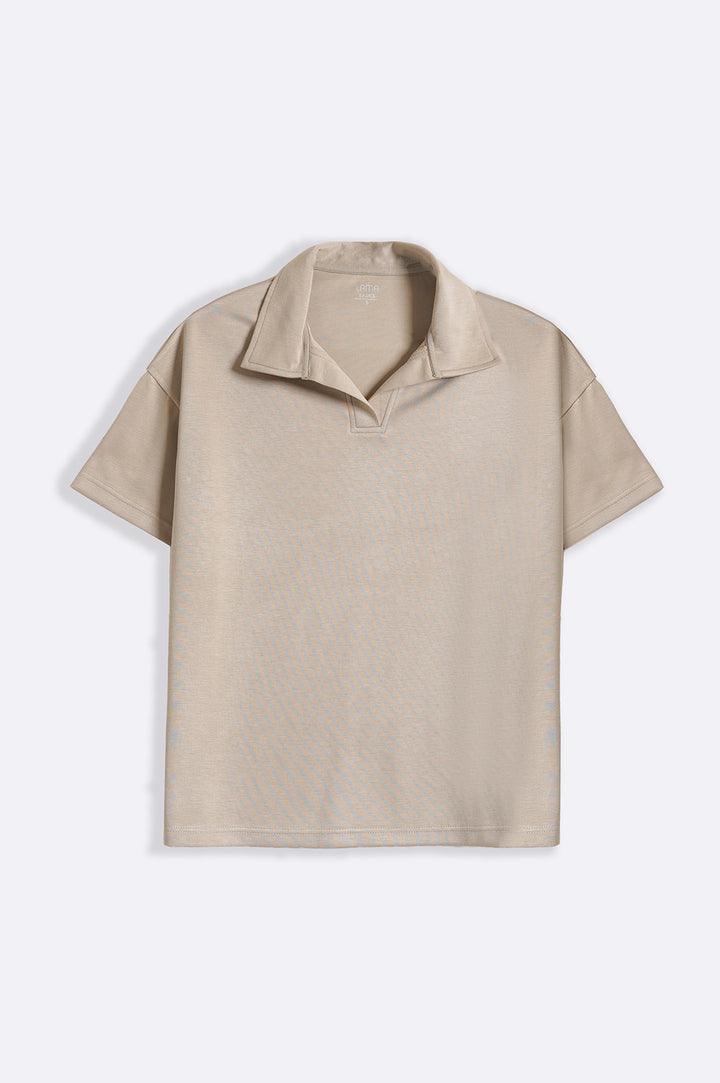 KHAKI JOHNNY COLLAR POLO