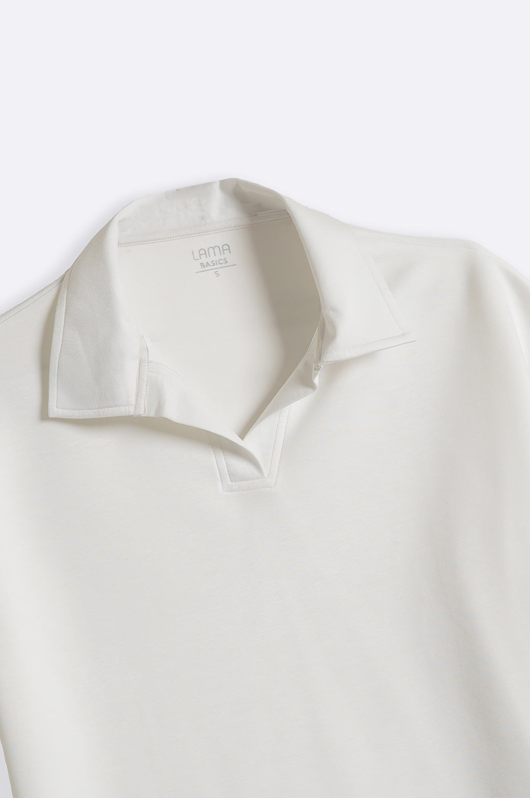 WHITE JOHNNY COLLAR POLO