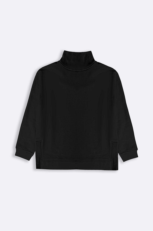 BLACK CLASSIC TURTLE NECK SWEATSHIRT