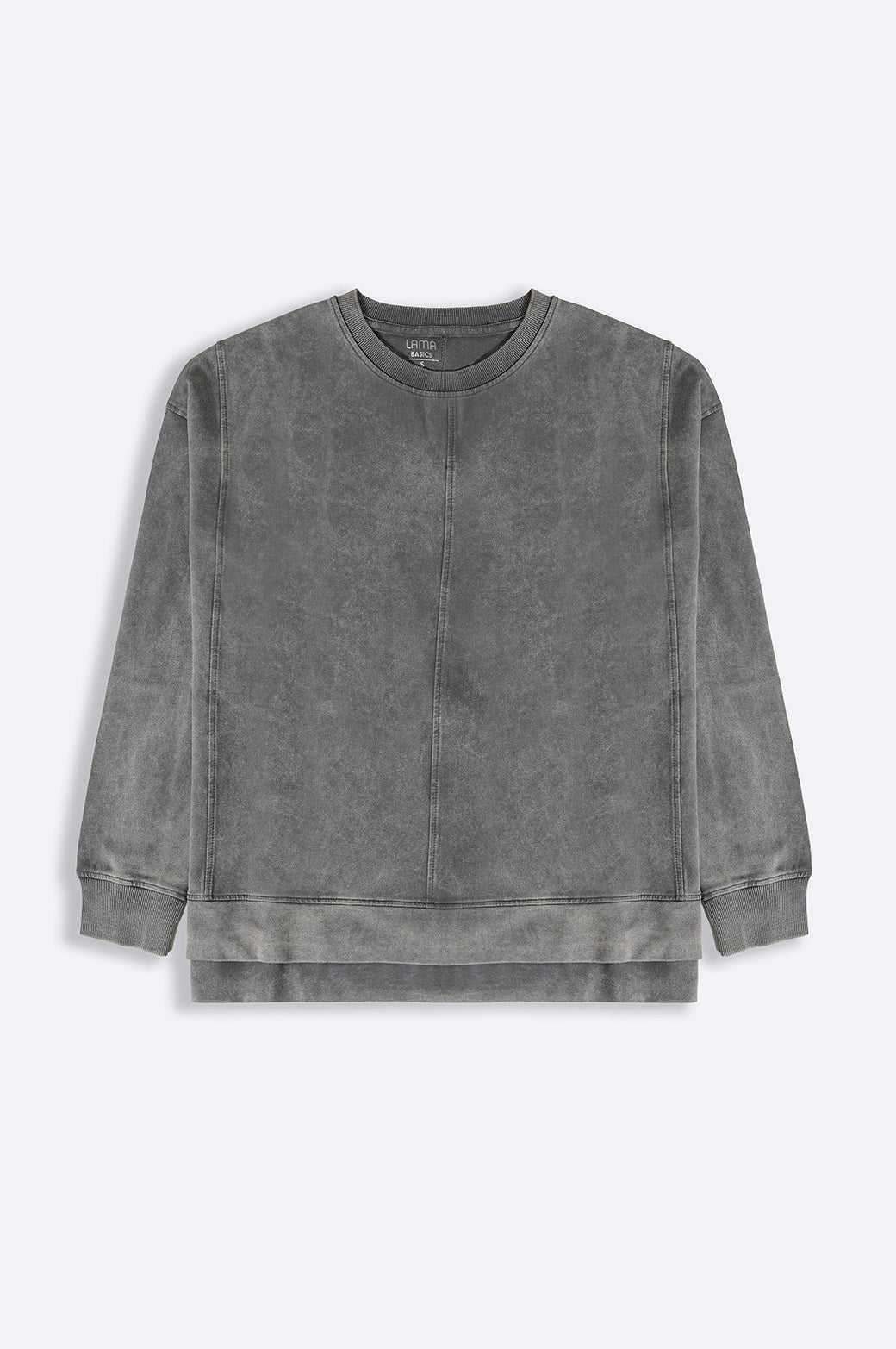 GREY CLASSIC  WASHED-EFFECT SWEATSHIRT