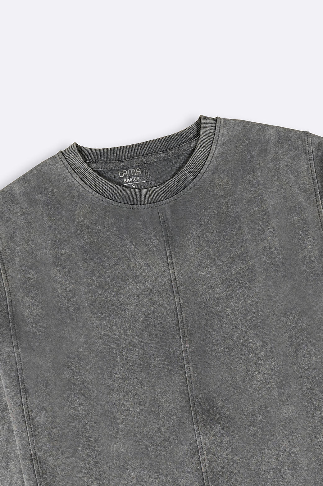 GREY CLASSIC  WASHED-EFFECT SWEATSHIRT