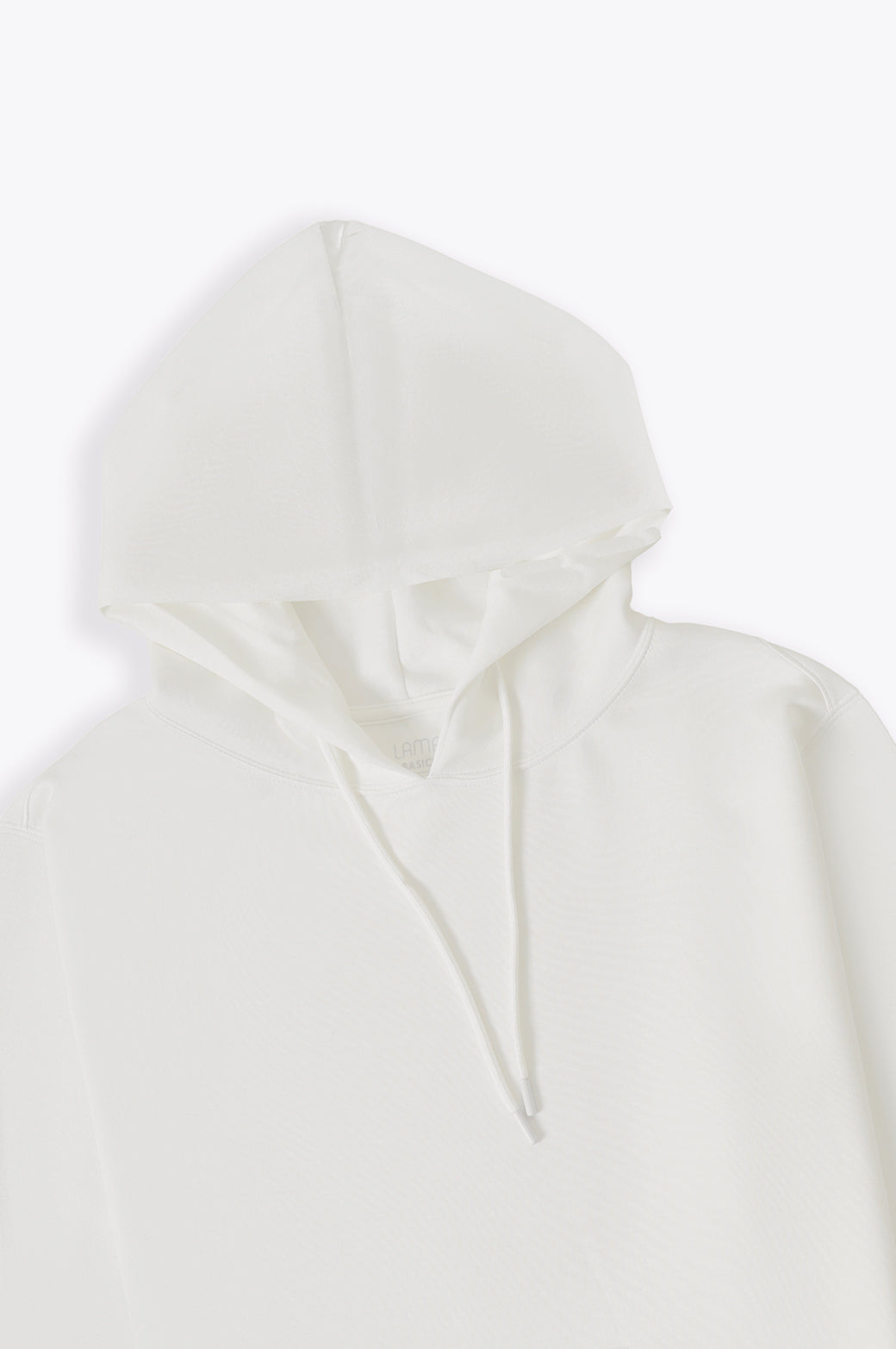 WHITE CASUAL SCUBA HOODIE