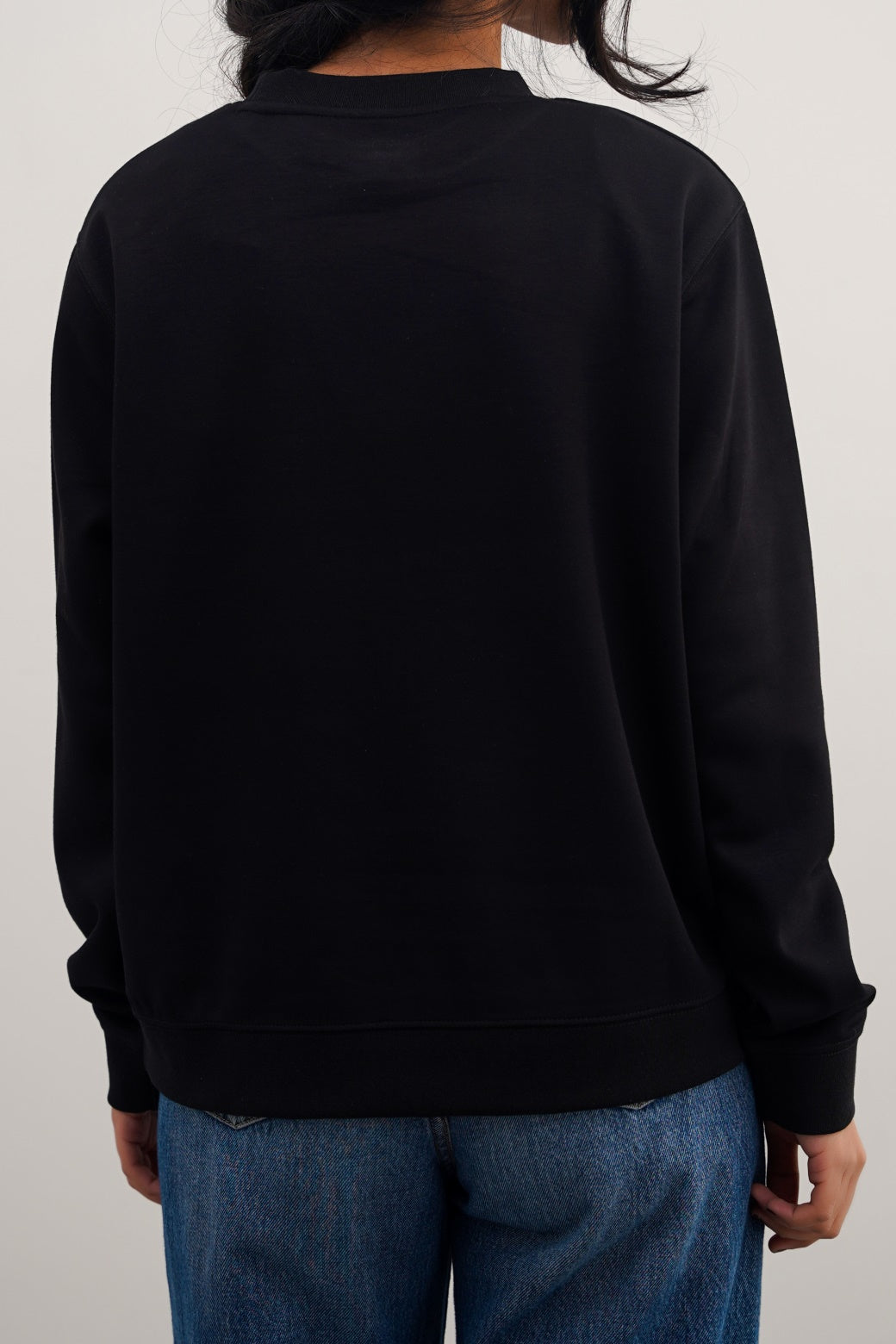 BLACK NEOPRENE SWEATSHIRT