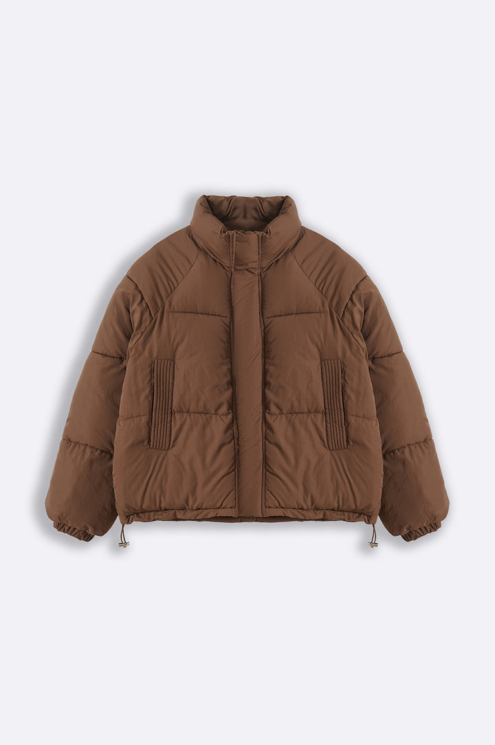 COFFEE SHORT PUFFER JACKET