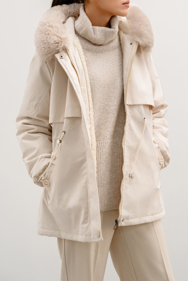 HOODED PUFFER JACKET