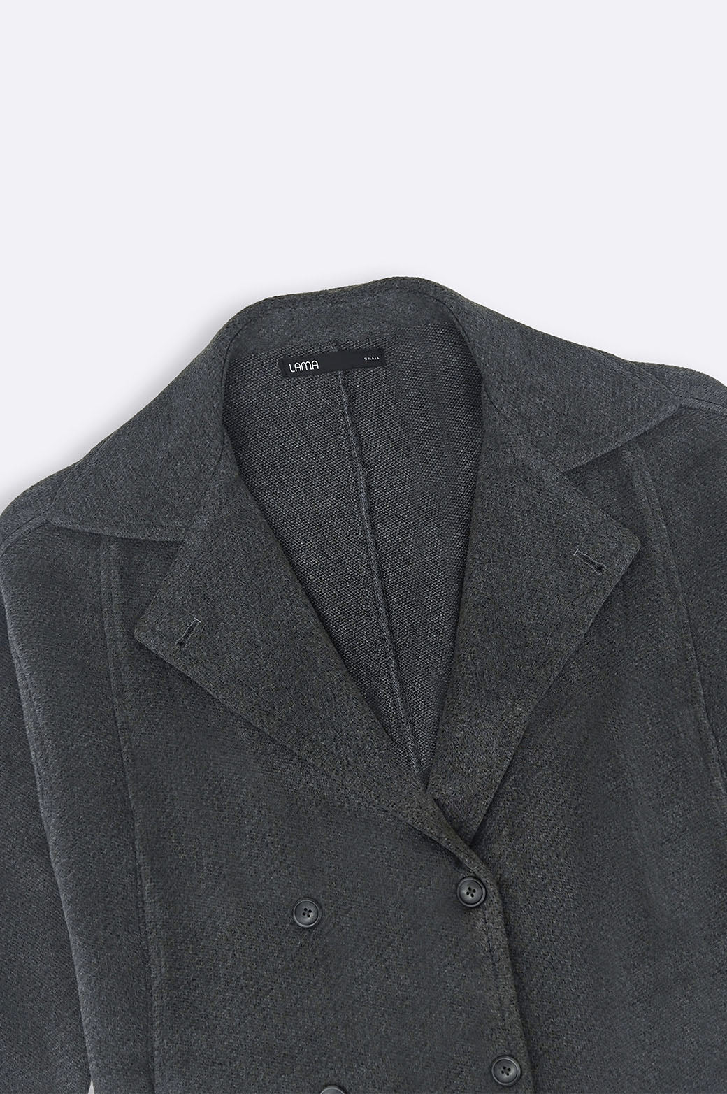 CHARCOAL SHORT DOUBLE-BREASTED JACKET