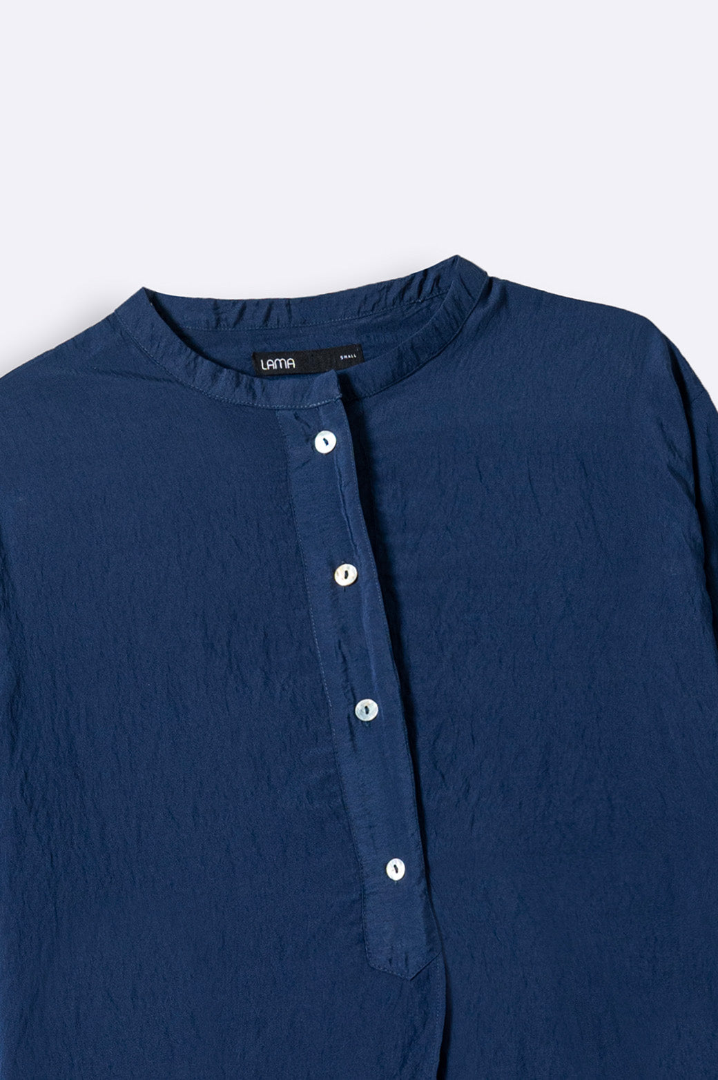 NAVY FLOWY SHIRT