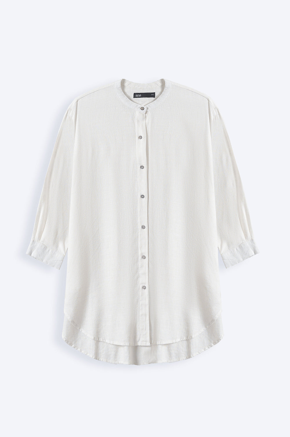 WHITE BAND COLLAR SHIRT